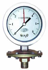 Bladder tank level indicator gauge